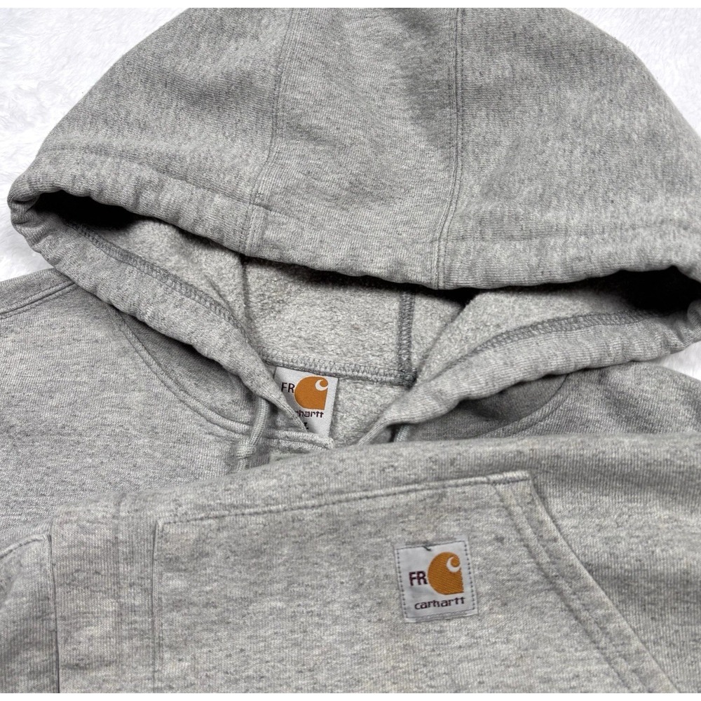 Carhartt FR‎ Flame Resistant Hoodie Jacket Zips Gray 3 HRC Men 3XL Heavy FRK007